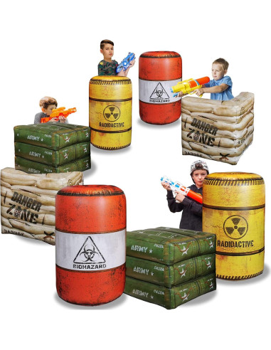 Paquete 4 Inflables de Combate NINOSTAR para Niños
