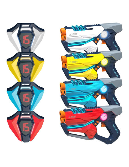 Conjunto de Laser Tag 4 Piezas WINYEA con Chalecos LED Conjunto de Laser Tag 4 Piezas WINYEA con Chalecos LED