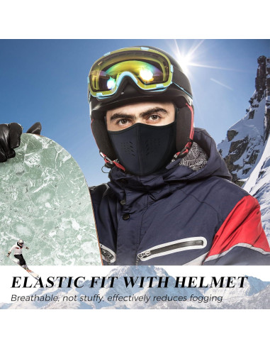 WTACTFUL 2-Pack Máscara Térmica Transpirable para Invierno