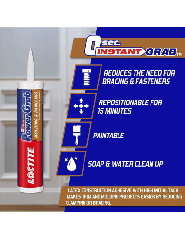 Loctite Power Grab Express Adhesivo para Molduras 266 ml