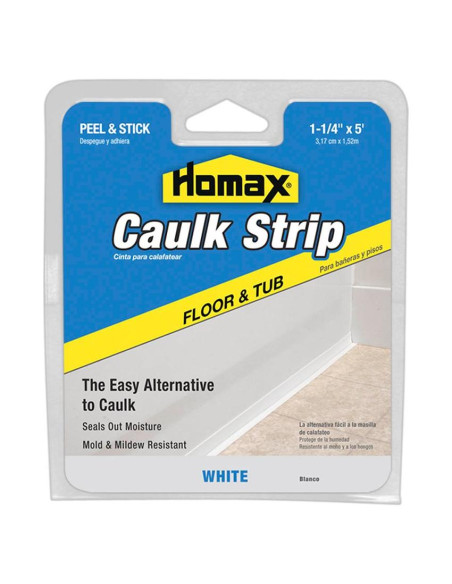 Tira de Sellado para Pisos y Bañeras Homax 3.2 cm x 1.5 m Tira de Sellado para Pisos y Bañeras Homax 3.2 cm x 1.5 m