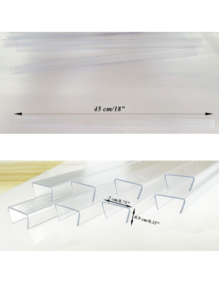 Protector de Borde de Puerta Prriudy 6 PCS Transparente 1.9 cm Protector de Borde de Puerta Prriudy 6 PCS Transparente 1.9 cm