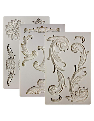 Moldes de Silicona FUNSHOWCASE Barroco 3 Piezas para Pasteles