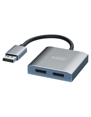 Divisor DisplayPort a Doble DisplayPort 4K 60Hz WJES