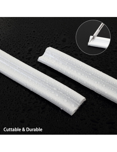 Moldura autoadhesiva Trimold 5m x 3.3cm PVC Blanco