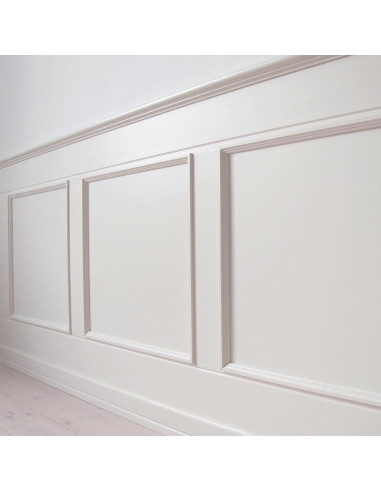 Panel de Moldura de Riel de Silla Autoadhesivo Hungbak 3m Blanco