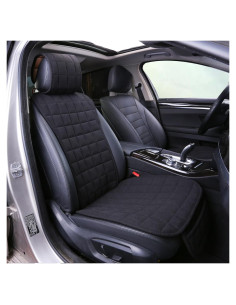 Fundas de Asiento de Coche Suninbox Lino Negro Universal