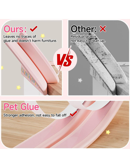Protector de Bordes para Bebé Lonlown 2m Espuma Inodora Rosa Protector de Bordes para Bebé Lonlown 2m Espuma Inodora Rosa