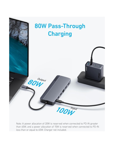Hub USB-C Anker 14 en 1 Triple Pantalla 4K 100W Hub USB-C Anker 14 en 1 Triple Pantalla 4K 100W