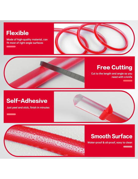 Moldura Flexible Autoadhesiva LSGCQ 1.27cm x 1.27cm x 1.01m Transparente Moldura Flexible Autoadhesiva LSGCQ 1.27cm x 1.27cm x 1.01m Transparente