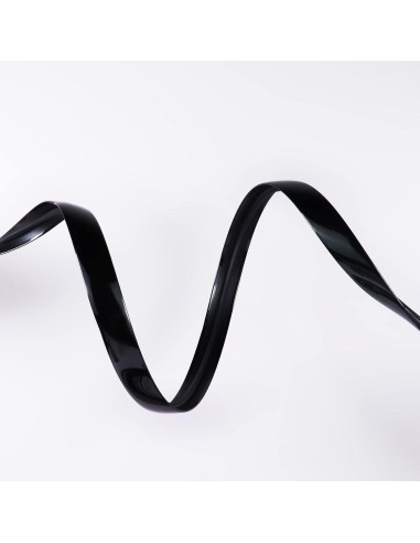 Moldura T Flexible SBWLKJ 5/16" (8mm) 18 Pies Negra PVC