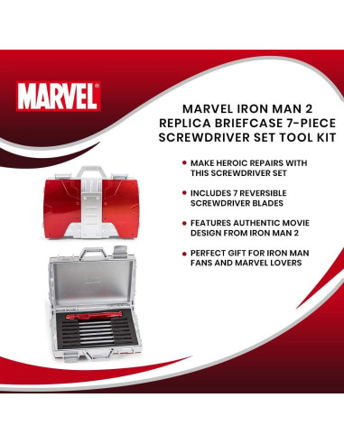 Juego de Destornilladores Iron Man 7 Piezas en Maletín