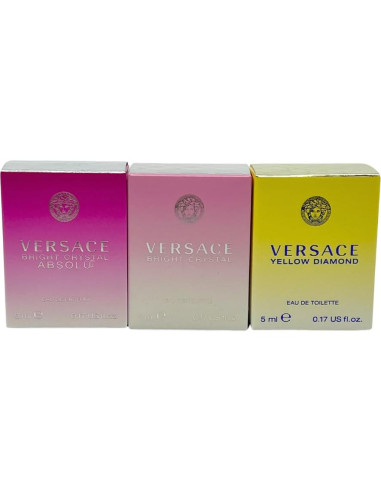 Set de Fragancias Miniaturas Versace 3 Piezas 5 ml Mujeres
