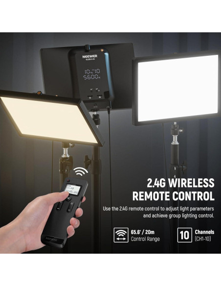 Luz Clave NEEWER GL25B 25W Bi Color 2900K-7000K Control Remoto Luz Clave NEEWER GL25B 25W Bi Color 2900K-7000K Control Remoto