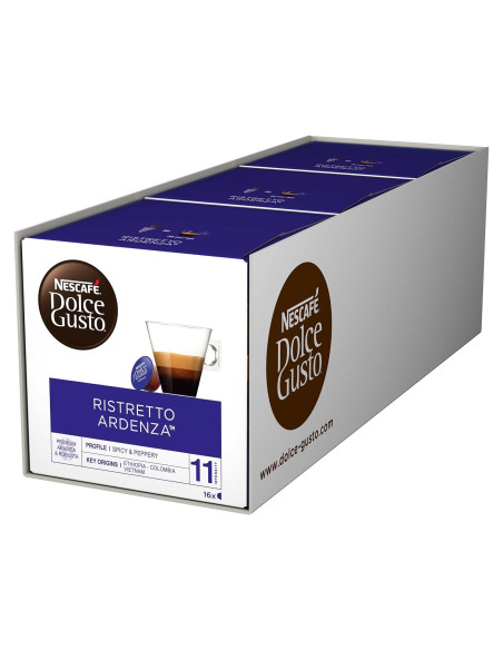 Cápsulas de Café Nescafé Dolce Gusto Ristretto Ardenza 48 Porciones Cápsulas de Café Nescafé Dolce Gusto Ristretto Ardenza 48 Porciones