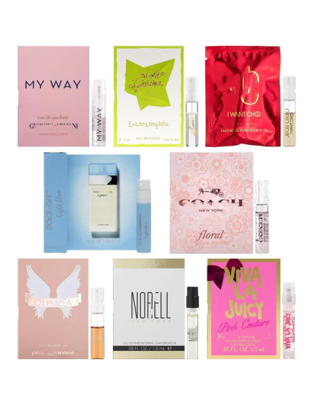 Set de 8 Viales de Muestra de Fragancias para Mujeres Set de 8 Viales de Muestra de Fragancias para Mujeres