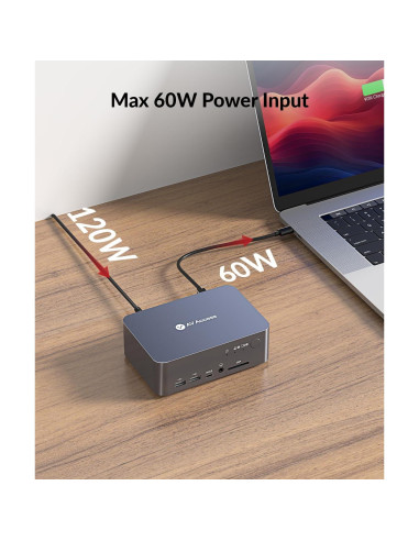 Estación KVM Doble Monitor AV Access para 2 PCs - 4K 60Hz