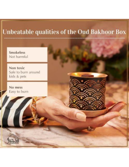Set de Incienso Árabe Dukhni con 10 Aromas y Quemador Set de Incienso Árabe Dukhni con 10 Aromas y Quemador