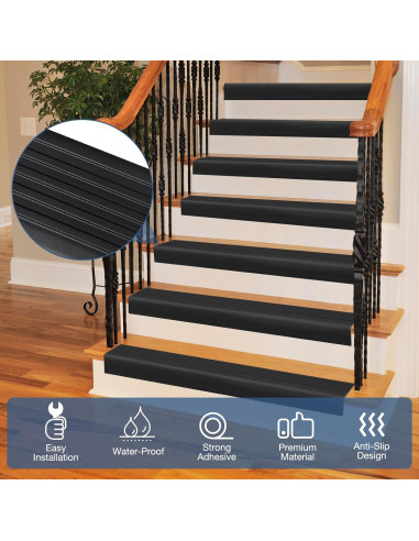 Perfil de Borde de Escalera Antideslizante Hamminy 10.16cm x 1.01m