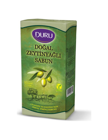 Jabón Natural de Aceite de Oliva Duru 100% Hecho a Mano 200g