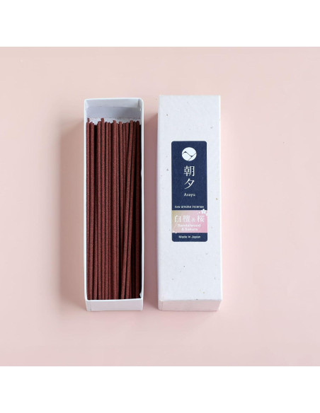 Incienso Bajo Humo Asayu Japón Sakura y Sándalo 20g Incienso Bajo Humo Asayu Japón Sakura y Sándalo 20g