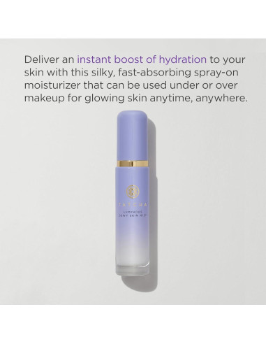 Bruma Hidratante Radiante Tatcha 38.1 ml con Ácido Hialurónico