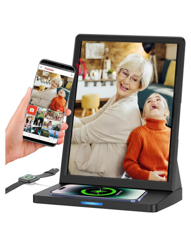 Marco de fotos digital WiFi AYSTekMann 10" 32GB pantalla IPS