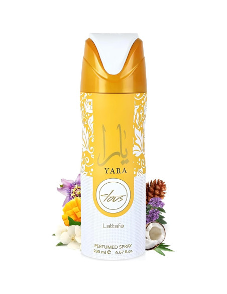 Desodorante Perfume Lattafa Yara Tous 200 ml Tropical Frutal Desodorante Perfume Lattafa Yara Tous 200 ml Tropical Frutal