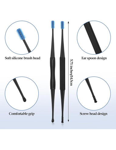 Kit de Eliminación de Cerumen Q-Grips 12 Pcs Reutilizable