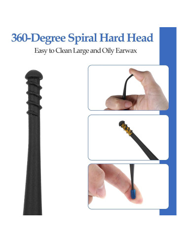 Kit de Eliminación de Cerumen Q-Grips 12 Pcs Reutilizable