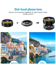 Kit de Lentes 9 en 1 para Smartphone Criacr - Gran Angular, Macro, Telefoto 2