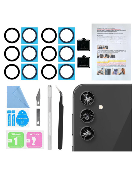 Kit Reemplazo Lente de Cámara ASDAWN para Samsung Galaxy S23/S23+ Kit Reemplazo Lente de Cámara ASDAWN para Samsung Galaxy S23/S23+