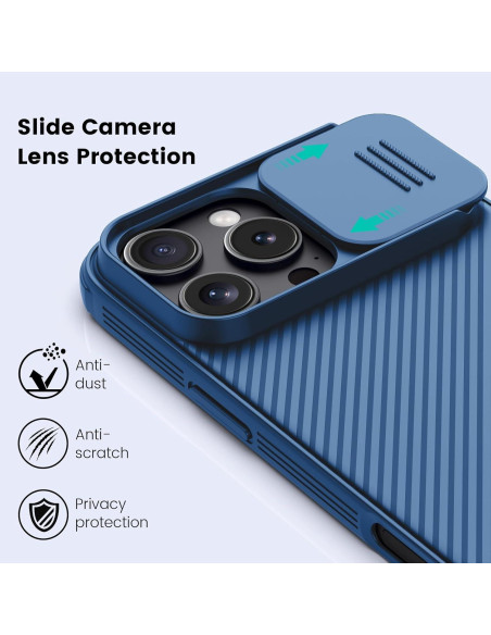 Funda Nillkin para iPhone 16 Pro Max 6.9" con Cubierta Deslizante Funda Nillkin para iPhone 16 Pro Max 6.9" con Cubierta Deslizante