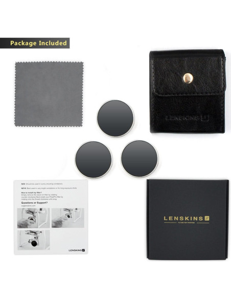 Filtro ND 3 Paquetes LENSKINS ND4/ND8/ND16 para DJI Phantom Filtro ND 3 Paquetes LENSKINS ND4/ND8/ND16 para DJI Phantom