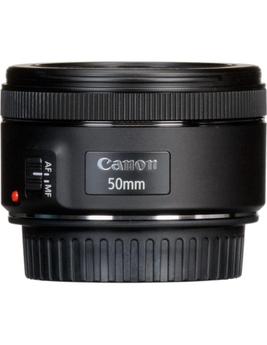 Lente Canon EF 50mm f/1.8 STM + Funda y Accesorios