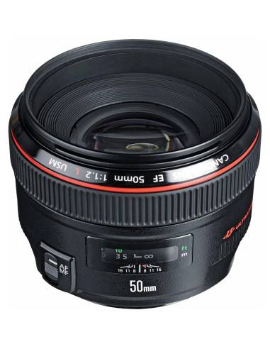 Lente Canon EF 50mm f/1.2L USM Autofocus 0.45m