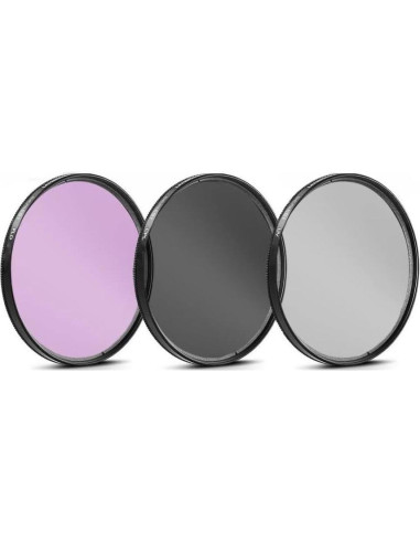 Kit de Filtros 3 Piezas 46mm UV-CPL-FLD para Panasonic Lumix
