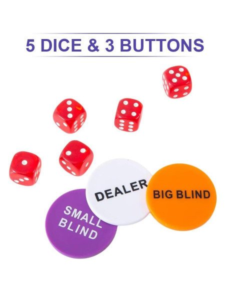 Juego de Fichas de Póker Homwom 300PCS con Estuche Juego de Fichas de Póker Homwom 300PCS con Estuche