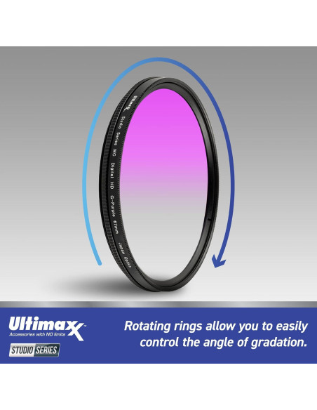 Kit de Filtros de Color Gradual Ultimaxx 62MM - 6 Piezas Kit de Filtros de Color Gradual Ultimaxx 62MM - 6 Piezas