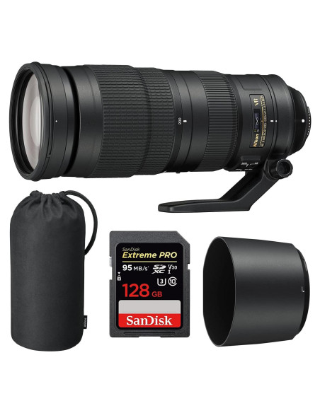 Lente Zoom Nikon 200-500mm f/5.6E ED VR AF-S para DSLR Lente Zoom Nikon 200-500mm f/5.6E ED VR AF-S para DSLR