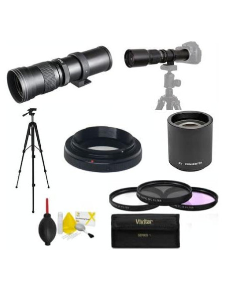 Lente Telephoto Zoom HD 420-1600MM para Canon EOS Rebel Lente Telephoto Zoom HD 420-1600MM para Canon EOS Rebel