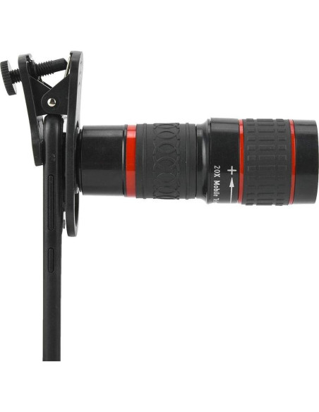 Lente Telefoto 20X PUSOKEI con Clip para Teléfono Móvil Lente Telefoto 20X PUSOKEI con Clip para Teléfono Móvil