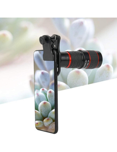 Lente Telefoto 20X Genérico con Clip para Teléfono Móvil