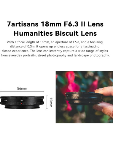 Lente 18mm F6.3 Mark II 7artisans para Nikon Z APS-C