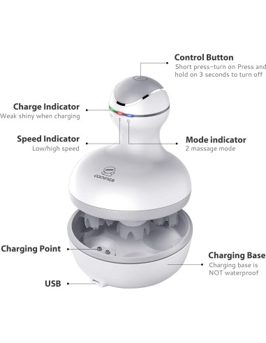 Masajeador Eléctrico COMFIER CF-4902-DE Inalámbrico 84 Nodos