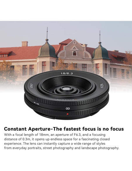 Lente 18mm F6.3 Mark II 7artisans para Nikon Z APS-C Lente 18mm F6.3 Mark II 7artisans para Nikon Z APS-C