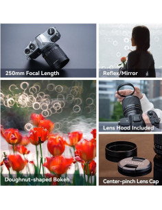 Lente Telefoto TTArtisan 250mm F5.6 Reflex M42 Bokeh 2