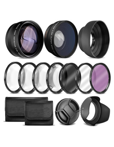 Kit de Lentes 55MM Gran Angular y Telefoto OPTURA HD