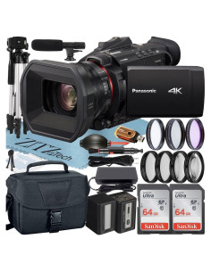 Cámara Panasonic HC-X1500 4K UHD con 24x Zoom + Accesorios