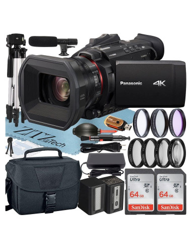 Cámara Panasonic HC-X1500 4K UHD con 24x Zoom + Accesorios